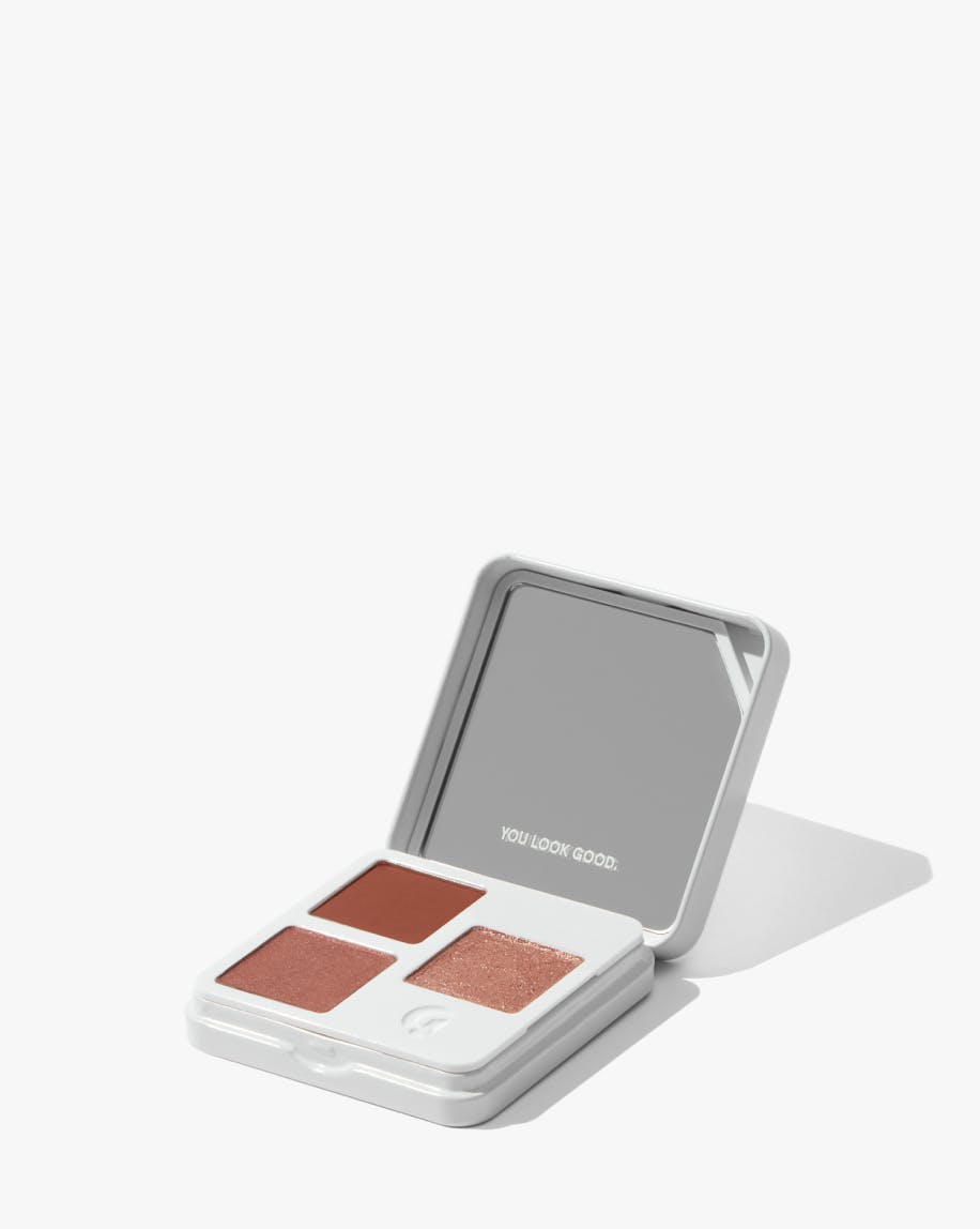 product packaging of monochromes in clay against white background.